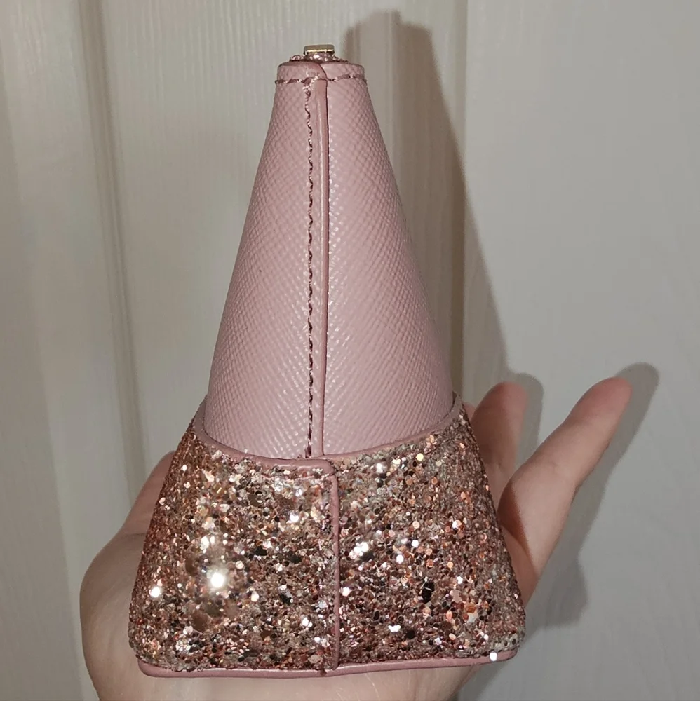 Kate Spade NWOT Pink Glitter Pouch